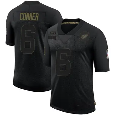James Conner Men's Limited Black Arizona Cardinals 2020 Salute To Service Jersey
