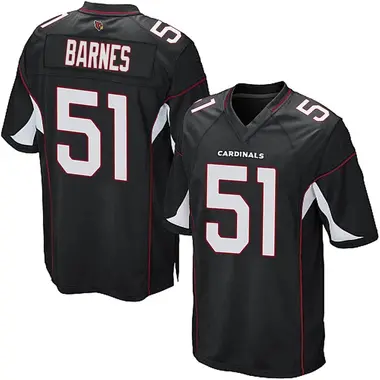 Krys Barnes Men's Game Black Arizona Cardinals Alternate Jersey